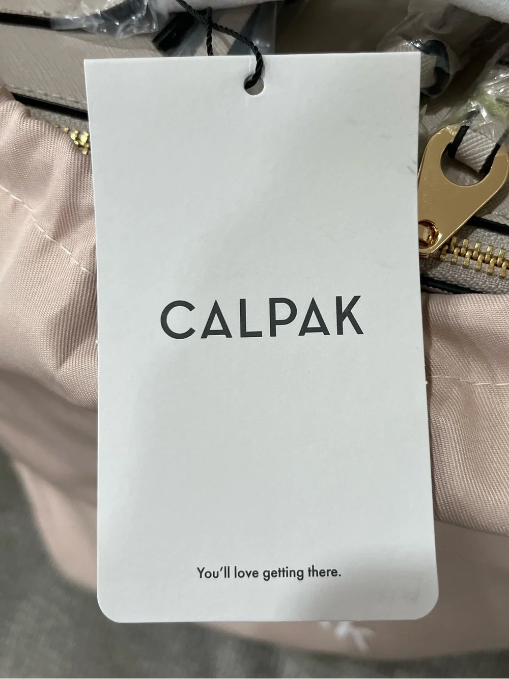 Calpak Kaya Faux-Leather Laptop Backpack - Limited Edition Stone Color